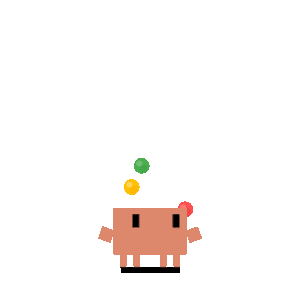 Clawd juggling